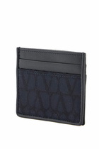 VALENTINO GARAVANI toile iconographer card Black