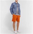 Albam - Shoreway Cotton-Twill Drawstring Shorts - Orange