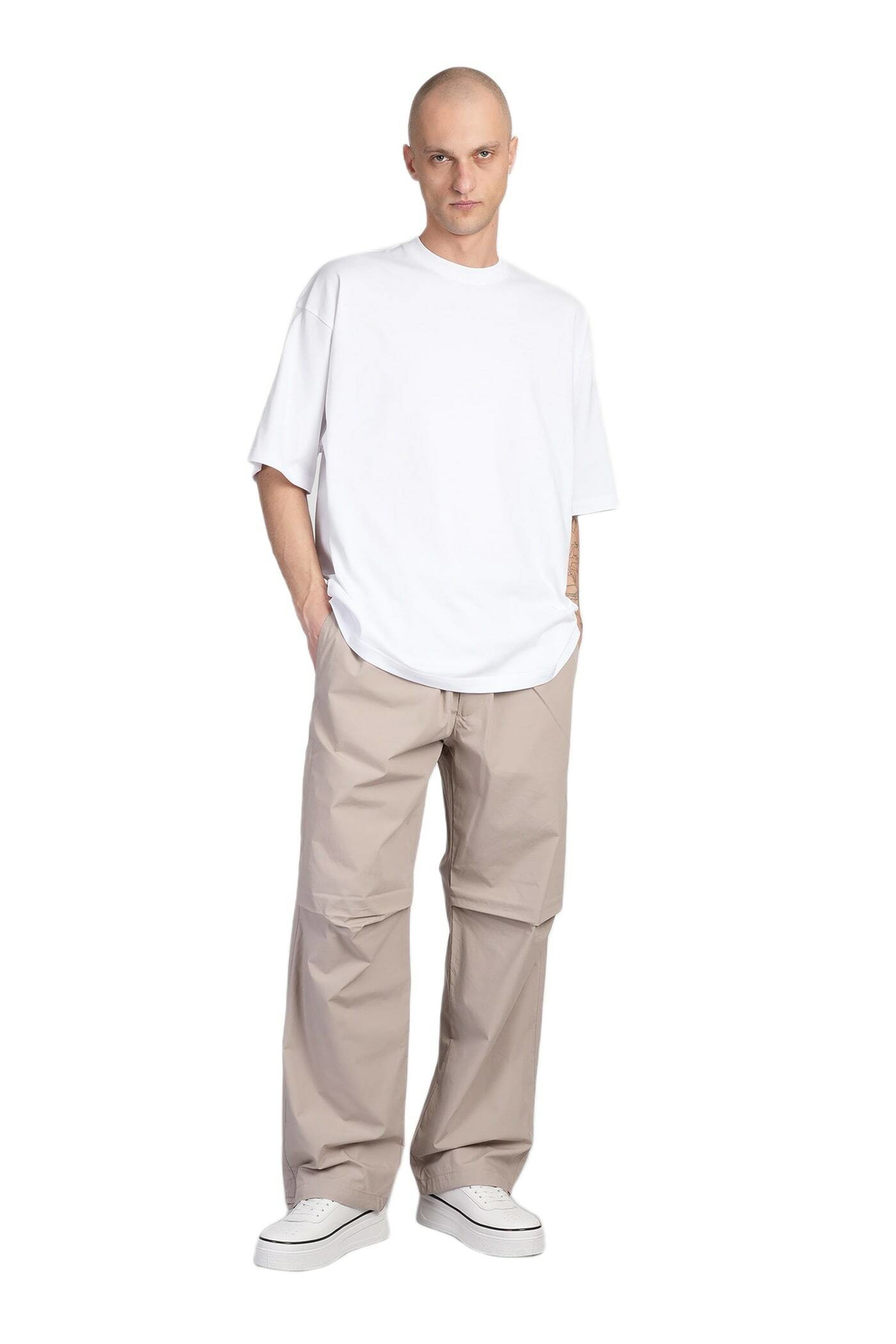 DARKPARK Mick T-shirt In White Cotton