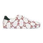 Gucci White Web Logo New Ace Sneakers