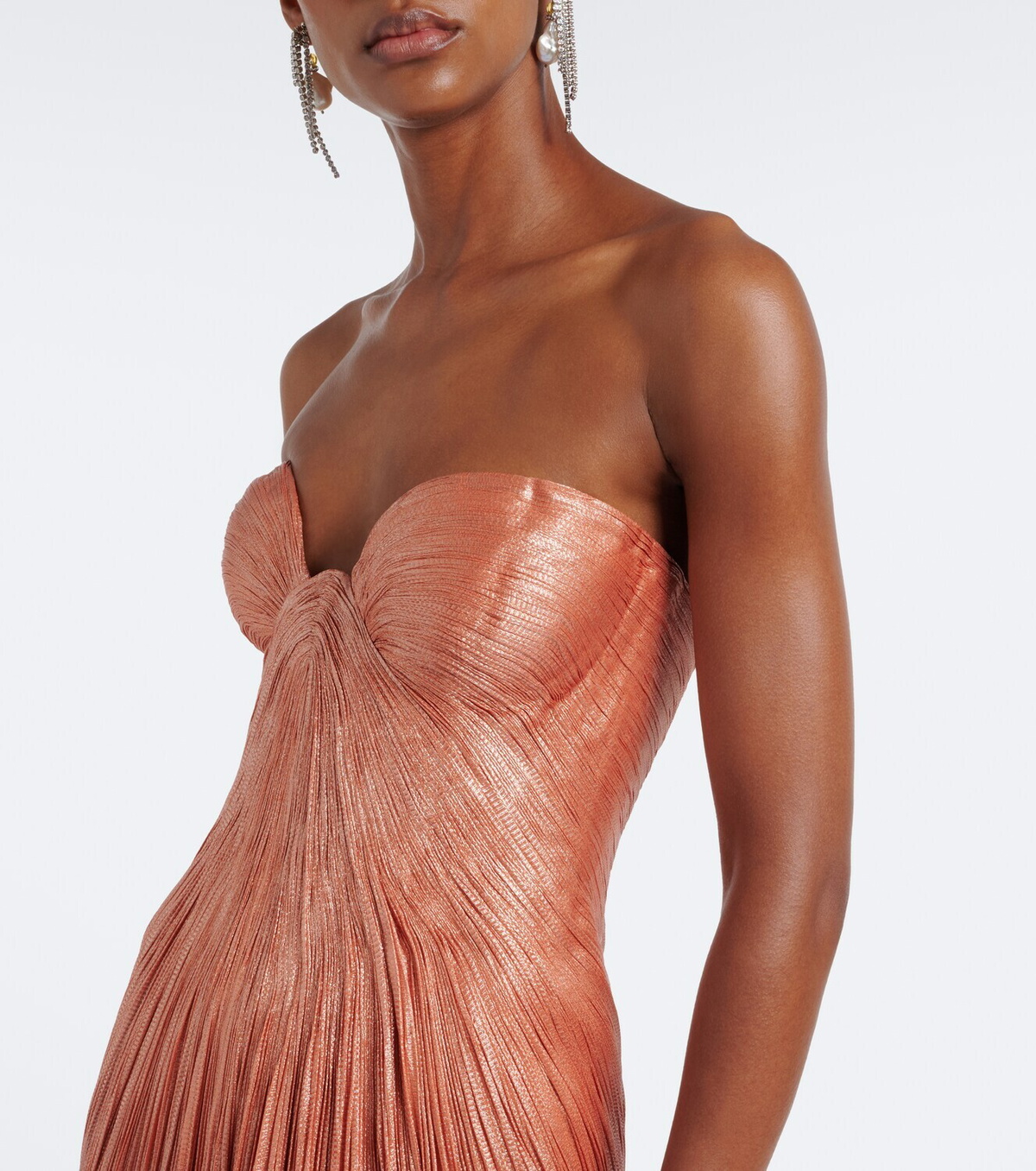 Maria Lucia Hohan Nadira silk bustier gown