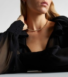 David Yurman Sculpted Cable Flex 18kt gold (750/1000) choker with diamonds