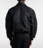 Bottega Veneta Intrecciato leather-trimmed blouson jacket