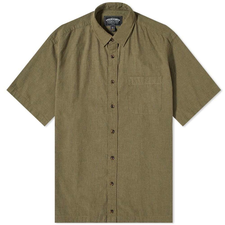 Photo: FrizmWORKS Men's Half String Shirt in Olive