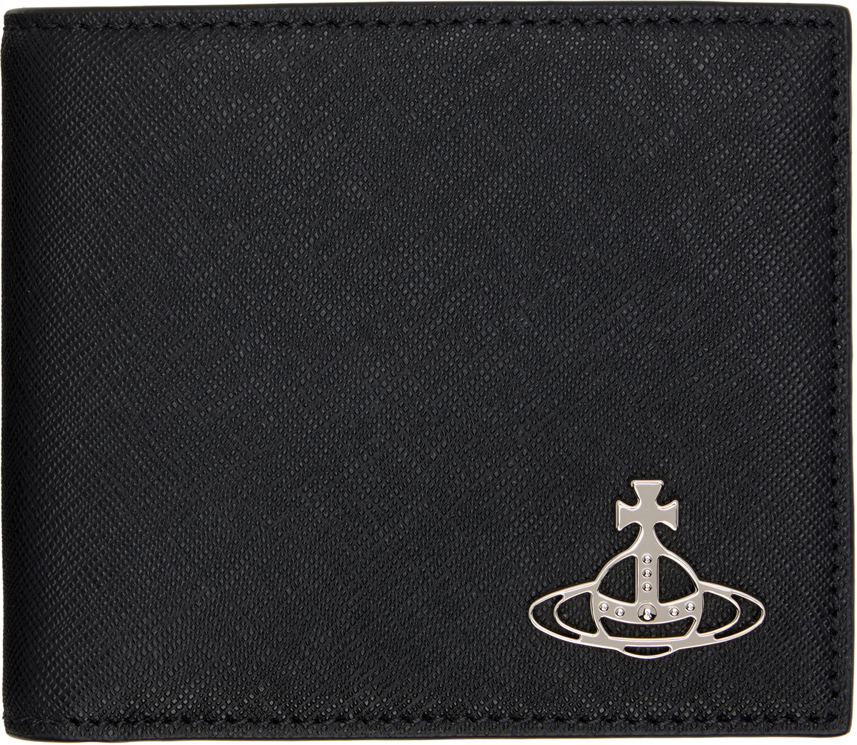 Vivienne Westwood Black Kent Money Clip Bifold Wallet Vivienne