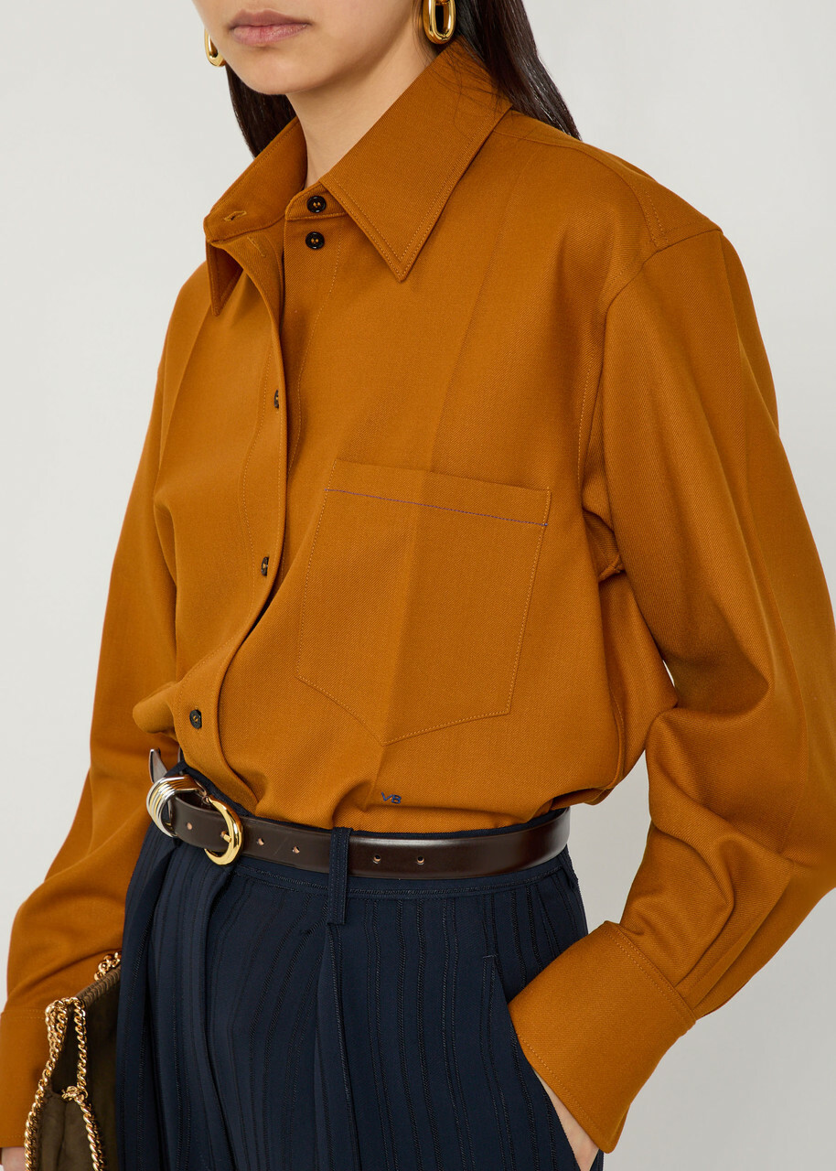 Victoria Beckham Twill Shirt Bronze