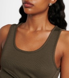 Christopher Esber Droplet Crystal embellished ruched tank top