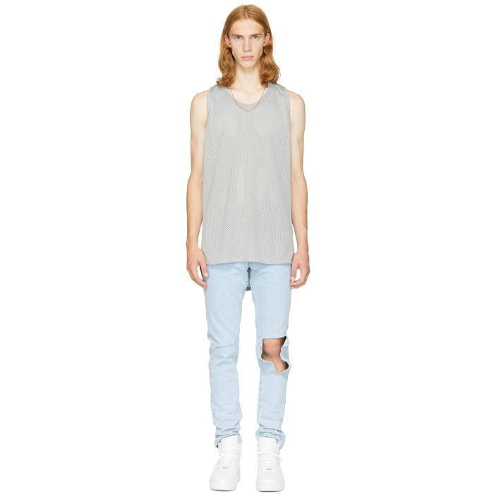 Fear of God Beige Mesh Tank Top Fear Of God