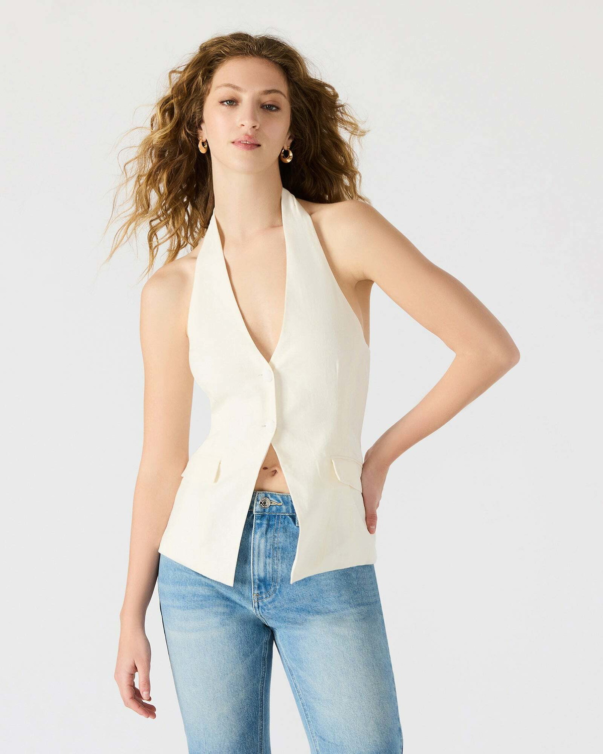 Steve Madden Brielle Top in Ivory