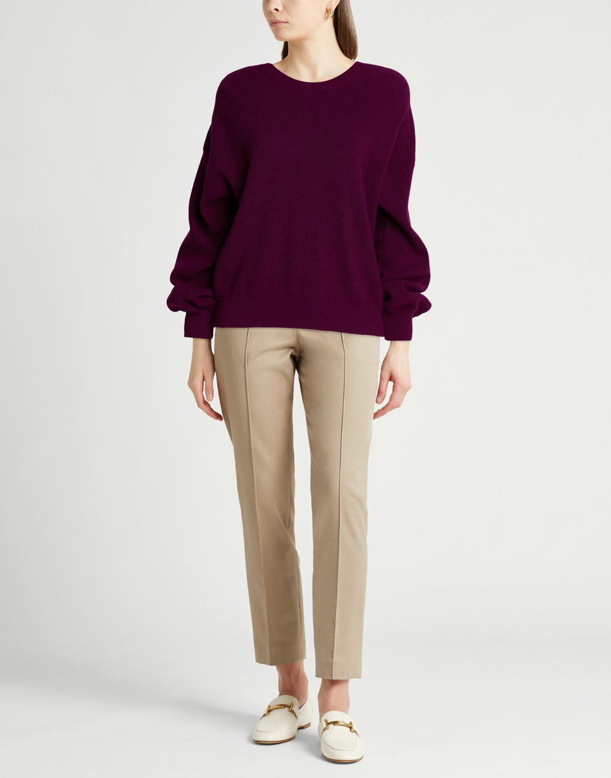 Annagreta Womens Sweater Plum