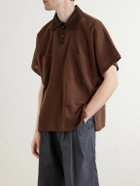 Monitaly - Poloponcho Cotton Polo Shirt - Brown