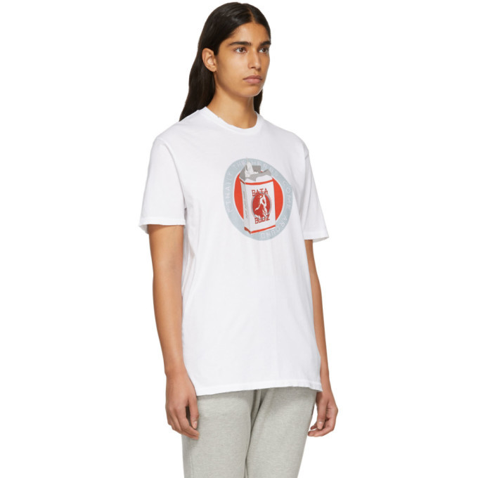Baja East White Budja Budz T-Shirt