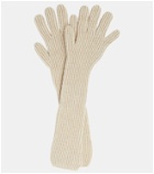 Acne Studios - Ribbed-knit wool-blend gloves