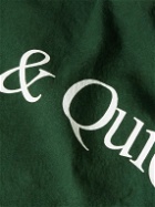 Museum Of Peace & Quiet - Wordmark Logo-Print Cotton-Canvas Tote Bag