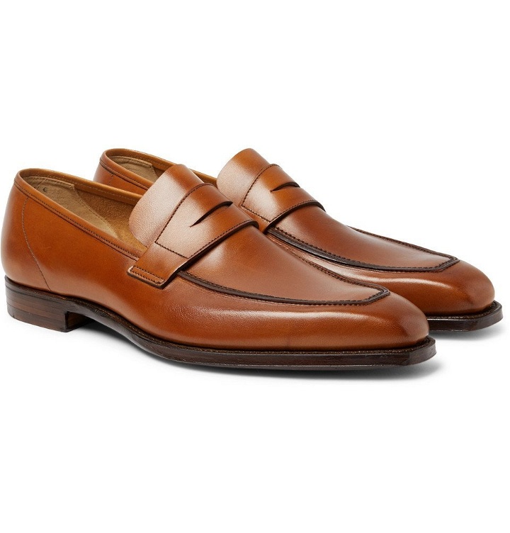 Photo: George Cleverley - George Burnished-Leather Penny Loafers - Men - Tan