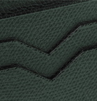 Valextra - Pebble-Grain Leather Cardholder - Men - Green