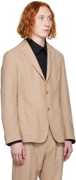 BOSS Beige Slim-Fit Blazer