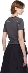 Kijun Gray Cycle Half Sleeve T-shirt