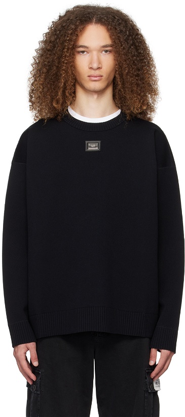 Photo: Dolce & Gabbana Black Sicily Sweater