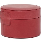 Rapport London - Leather Watch and Cufflink Box - Red