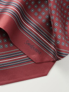 SAINT LAURENT - Printed Silk-Twill Scarf