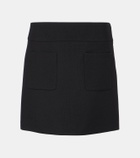 Chloé Wool crêpe miniskirt
