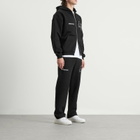 ANNIE HOOD Men's College Zip Hoodie in Black/Black