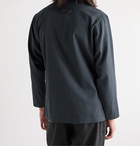 Universal Works - Kyoto Pinstriped Cotton Jacket - Blue