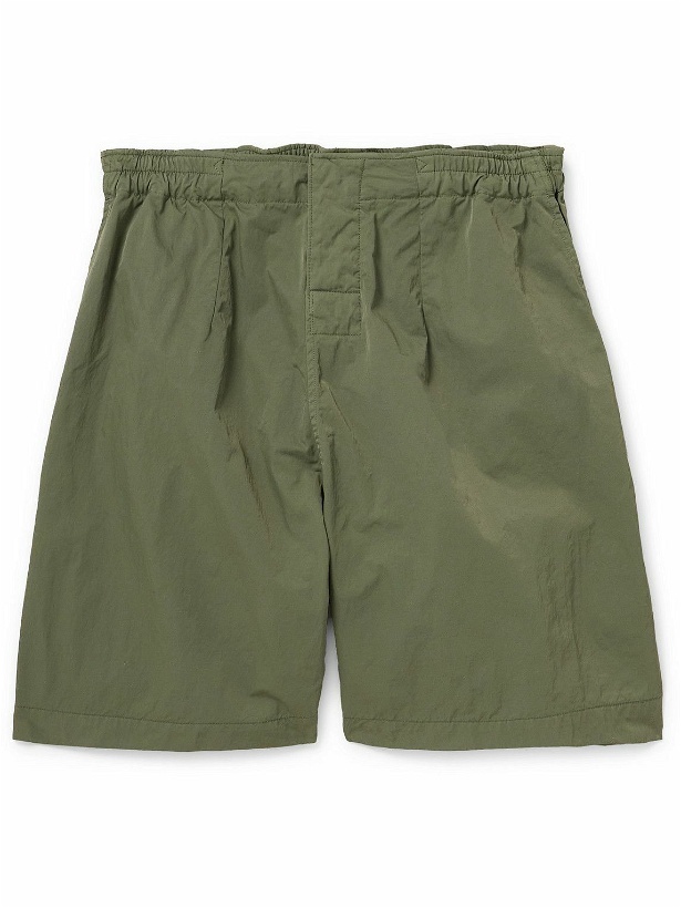 Photo: Kaptain Sunshine - Straight-Leg Nylon Shorts - Green