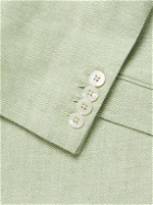 Favourbrook - Ebury Herringbone Linen and Silk-Blend Blazer - Green