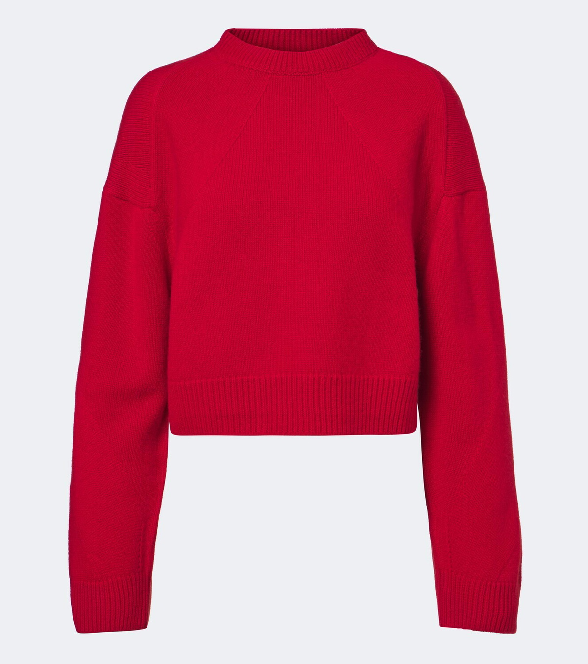 Fforme Marcela cropped wool and cashmere sweater