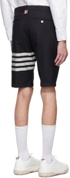 Thom Browne Navy 4-Bar Shorts