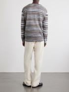 A.P.C. - Hector Striped Knitted Sweater - Gray