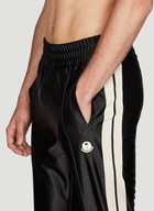 Shiny Track Pants in Black