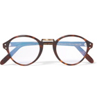Cutler and Gross - Round-Frame Acetate and Burnished Gold-Tone Optical Glasses - Men - Brown