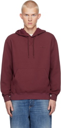 MACKAGE Burgundy Krystian Double-Face Jersey Hoodie