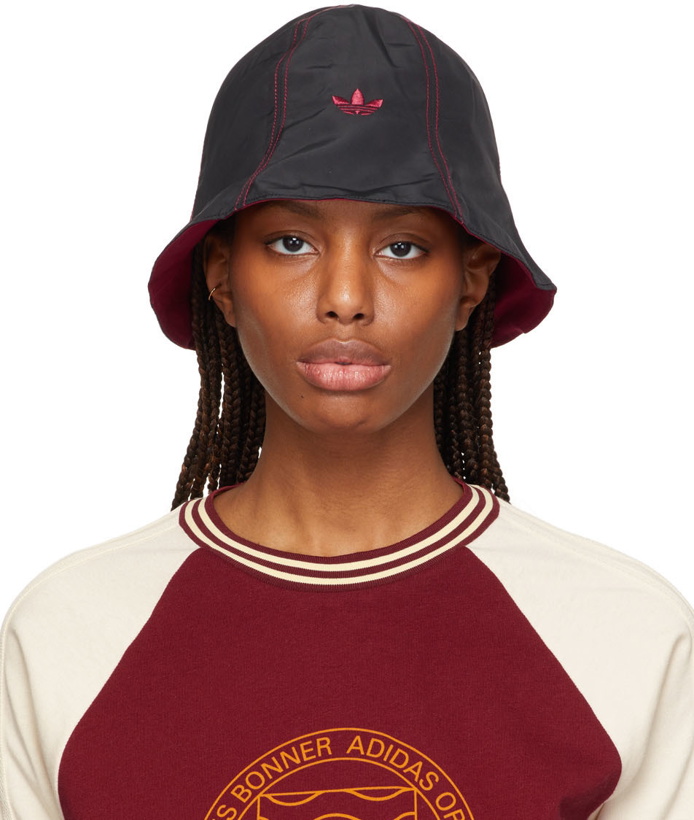 Photo: Wales Bonner Reversible Black & Burgundy Adidas Edition Sun Hat