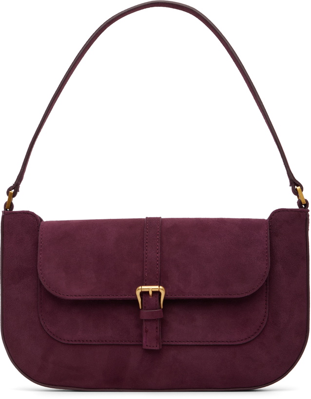 Photo: BY FAR Burgundy Miranda Shoulder Bag