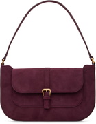 BY FAR Burgundy Miranda Shoulder Bag