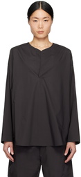 Fear of God Black Open Placket Henley