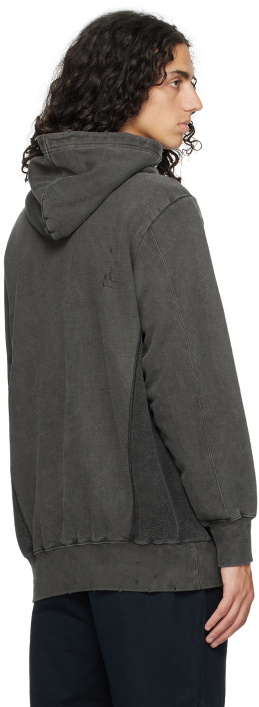 UNDERCOVER Gray Distressed Hoodie