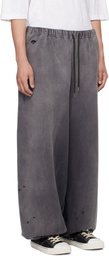 Maison MIHARA YASUHIRO Black Sun Faded Sweatpants
