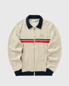 Sergio Tacchini SPENCER VELOUR TRACK TOP Beige Mens Track Jacket