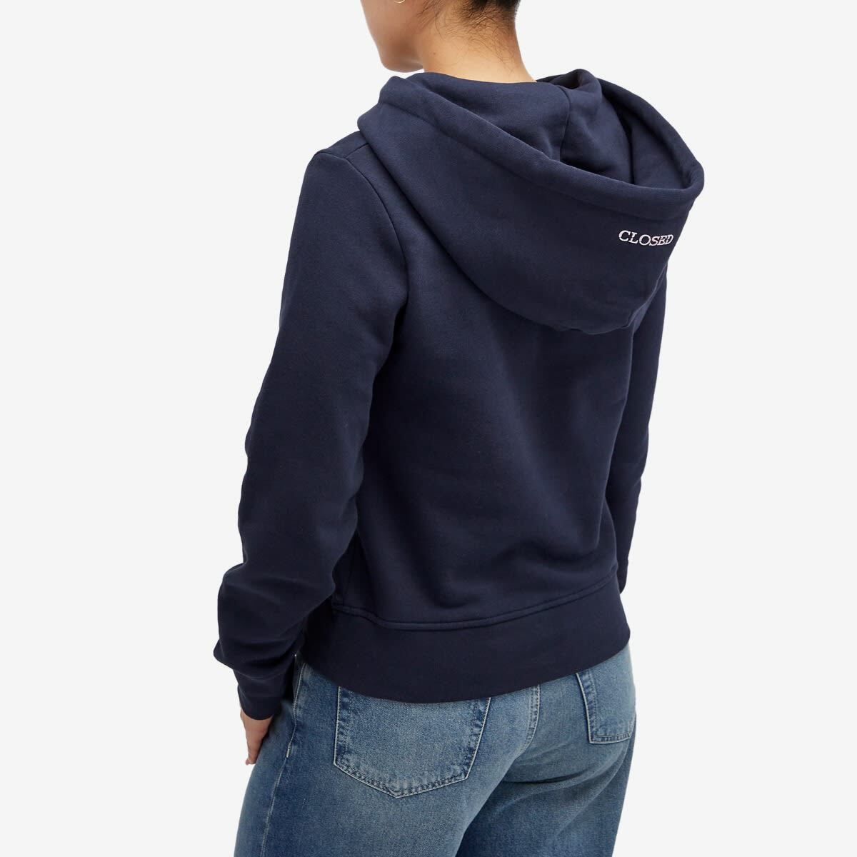 Closed Women's cropped hoodie in Dark Night