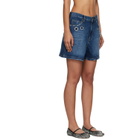 Marc Jacobs Blue Grommet Denim Shorts