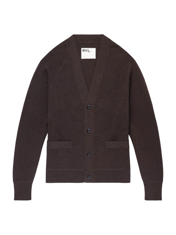 Photo: Margaret Howell - Merino Wool Cardigan - Brown