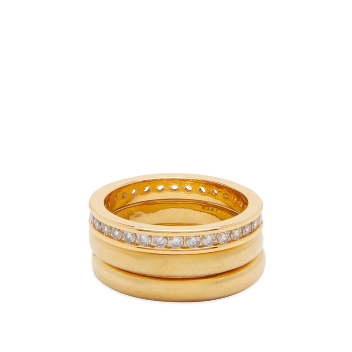 Photo: Roxanne Assoulin Women's The Luminaries Ring Stack in Gold 