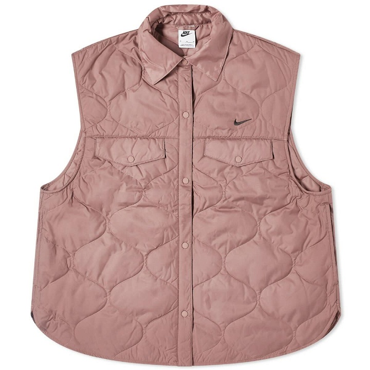 Photo: Nike Women's NSW Essential Vest in Smokey Mauve/Black