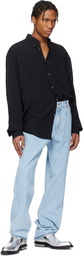 Mugler Blue Straight Leg Jeans