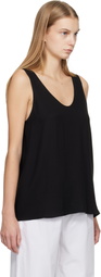 Matteau Black Fluid Scoop Tank Top